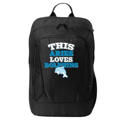 This Aries Loves Dolphins City Backpack