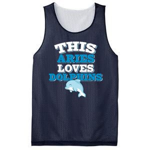 This Aries Loves Dolphins Mesh Reversible Basketball Jersey Tank