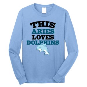 This Aries Loves Dolphins Long Sleeve Shirt