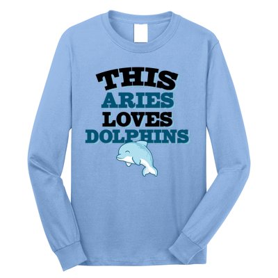 This Aries Loves Dolphins Long Sleeve Shirt