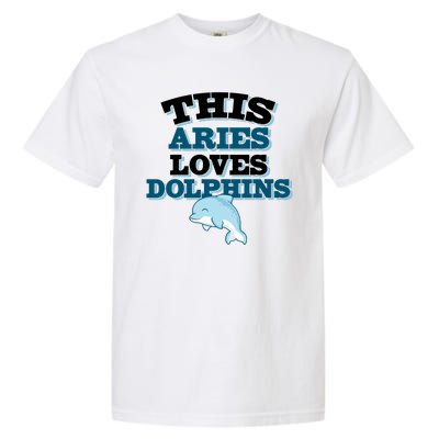 This Aries Loves Dolphins Garment-Dyed Heavyweight T-Shirt