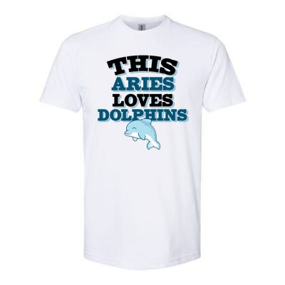 This Aries Loves Dolphins Softstyle CVC T-Shirt