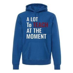 Teacher A Lot To Teach Nice Premium Hoodie