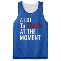 Teacher A Lot To Teach Nice Mesh Reversible Basketball Jersey Tank