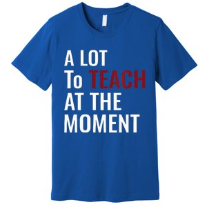 Teacher A Lot To Teach Nice Premium T-Shirt