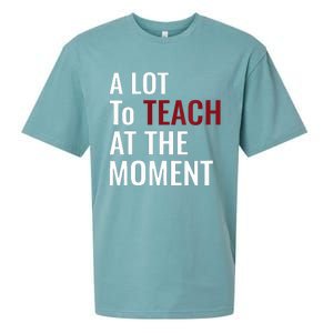 Teacher A Lot To Teach Nice Sueded Cloud Jersey T-Shirt