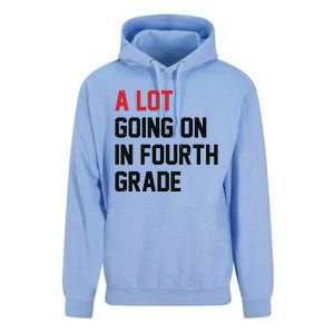 Teacher A Lot Going On In Fourth Grade Back To School Unisex Surf Hoodie