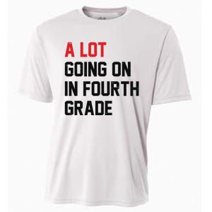 Teacher A Lot Going On In Fourth Grade Back To School Cooling Performance Crew T-Shirt