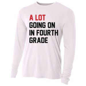 Teacher A Lot Going On In Fourth Grade Back To School Cooling Performance Long Sleeve Crew