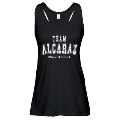 Team Alcaraz Lifetime Member Family Last Name Ladies Essential Flowy Tank