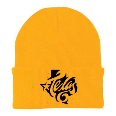 Texas Artistic Logo Knit Cap Winter Beanie