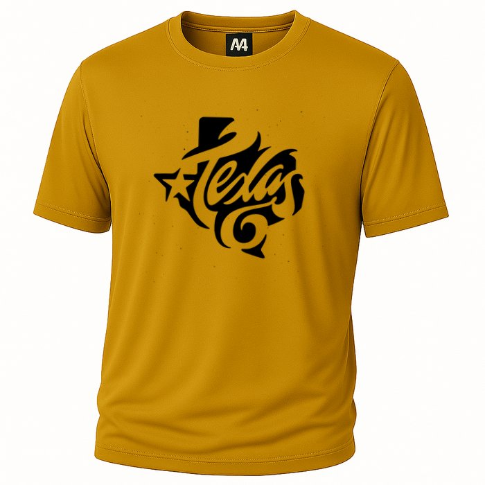 Texas Artistic Logo Cooling Performance Crew T-Shirt
