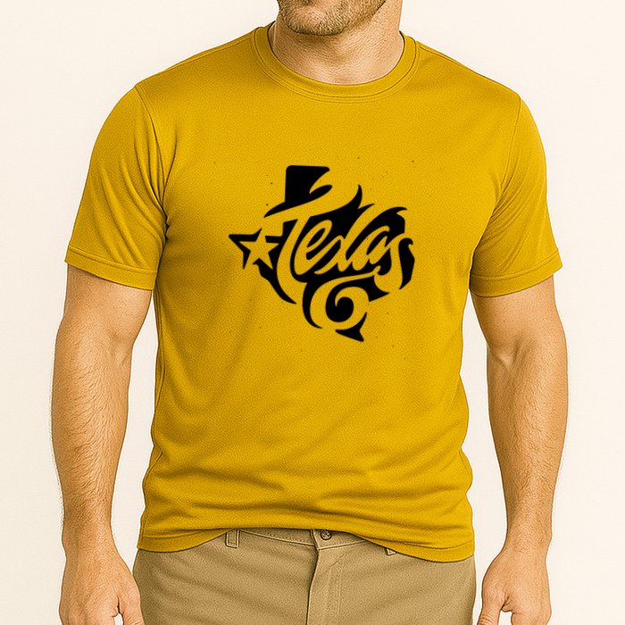 Texas Artistic Logo Cooling Performance Crew T-Shirt