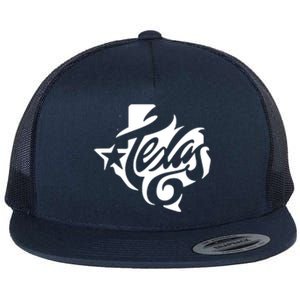 Texas Artistic Logo Flat Bill Trucker Hat