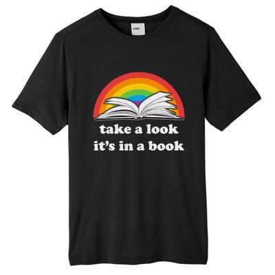 Take A Look Its In A Book Retro Inspired Reading Rainbow Tall Fusion ChromaSoft Performance T-Shirt