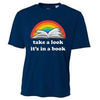 Take A Look Its In A Book Retro Inspired Reading Rainbow Cooling Performance Crew T-Shirt