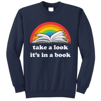 Take A Look Its In A Book Retro Inspired Reading Rainbow Sweatshirt