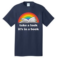 Take A Look Its In A Book Retro Inspired Reading Rainbow Tall T-Shirt