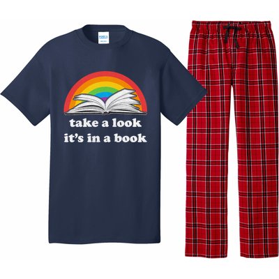 Take A Look Its In A Book Retro Inspired Reading Rainbow Pajama Set