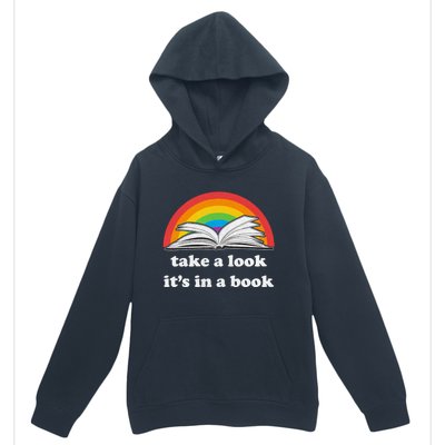 Take A Look Its In A Book Retro Inspired Reading Rainbow Urban Pullover Hoodie