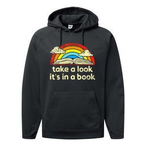 Take A Look ItS In A Book Reading Performance Fleece Hoodie