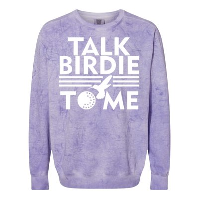 Talk Birdie To Me Colorblast Crewneck Sweatshirt