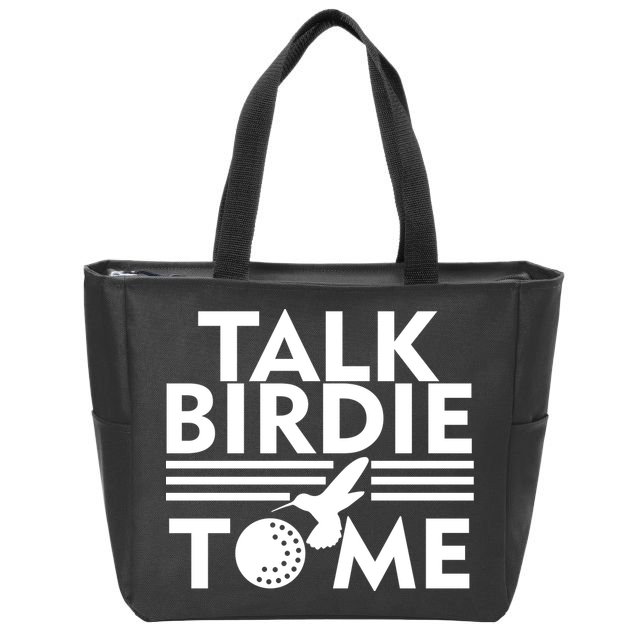 Talk Birdie To Me Zip Tote Bag