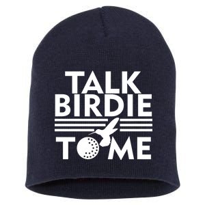 Talk Birdie To Me Short Acrylic Beanie