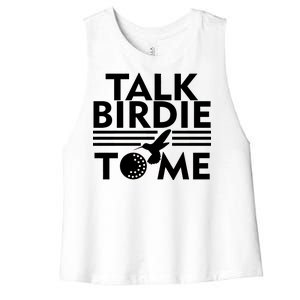 Talk Birdie To Me Women's Racerback Cropped Tank