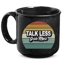 Talk Less Smile More 15oz Campfire Ceramic Mug