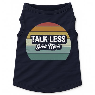 Talk Less Smile More Doggie Tank