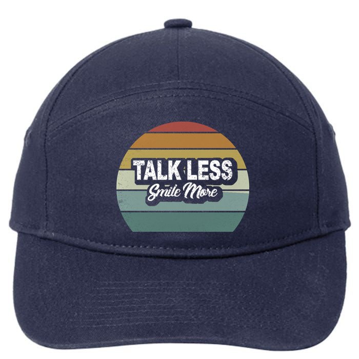 Talk Less Smile More 7-Panel Snapback Hat
