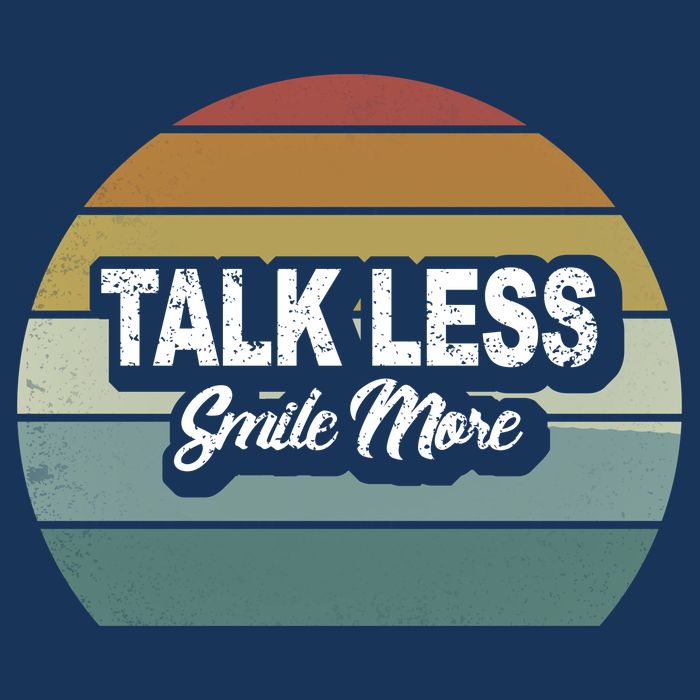 Talk Less Smile More 7-Panel Snapback Hat