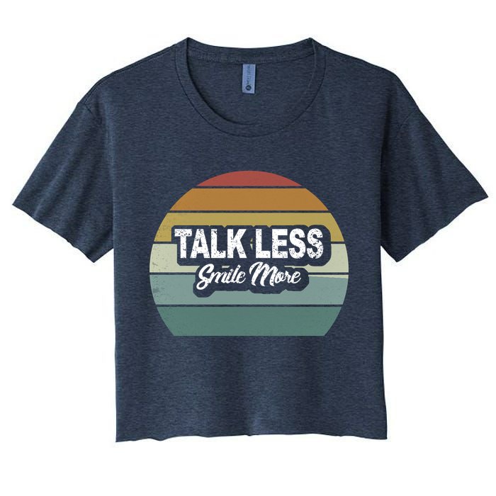 Talk Less Smile More Crop Top