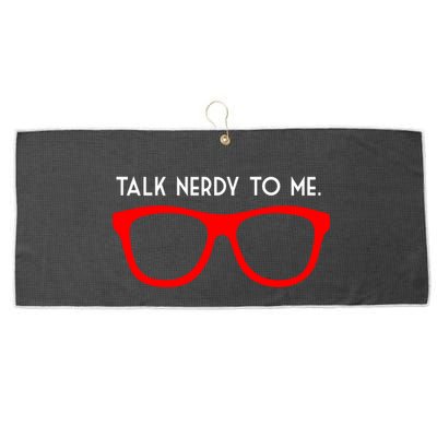 Talk Nerdy To Me Large Microfiber Waffle Golf Towel