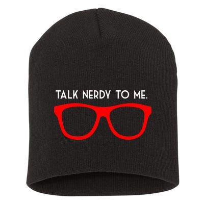 Talk Nerdy To Me Short Acrylic Beanie