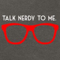 Talk Nerdy To Me Cotton Canvas Backpack