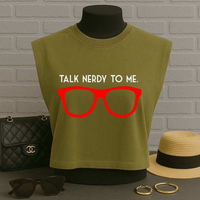Talk Nerdy To Me Garment-Dyed Women's Muscle Tee