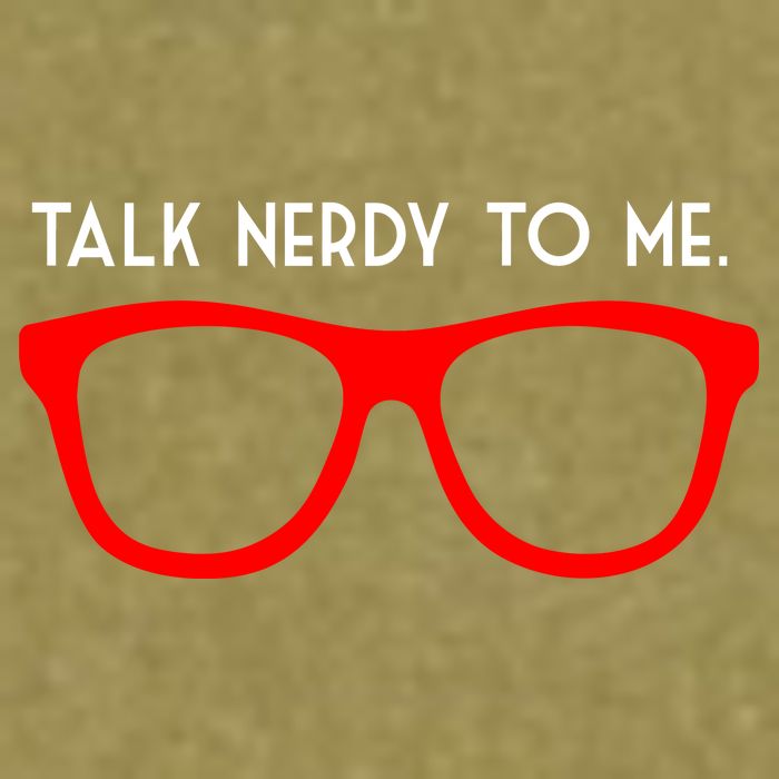 Talk Nerdy To Me Garment-Dyed Women's Muscle Tee