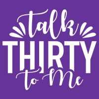 Talk Thirty To Me 30th Birthday Funny Women's V-Neck T-Shirt