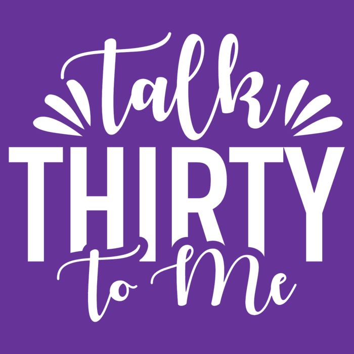 Talk Thirty To Me 30th Birthday Funny Women's V-Neck T-Shirt