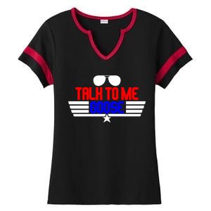 Talk To Me Goose Ladies Halftime Notch Neck Tee