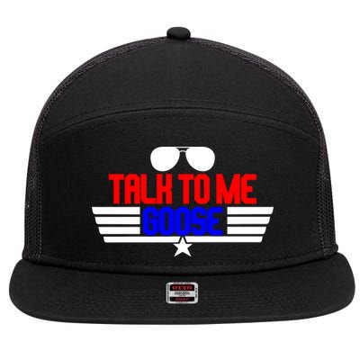 Talk To Me Goose 7 Panel Mesh Trucker Snapback Hat