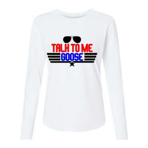 Talk To Me Goose Womens Cotton Relaxed Long Sleeve T-Shirt