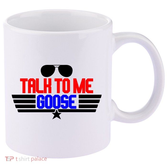 Talk To Me Goose 11oz C Handle Ceramic Mug