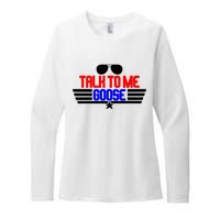 Talk To Me Goose Womens CVC Long Sleeve Shirt