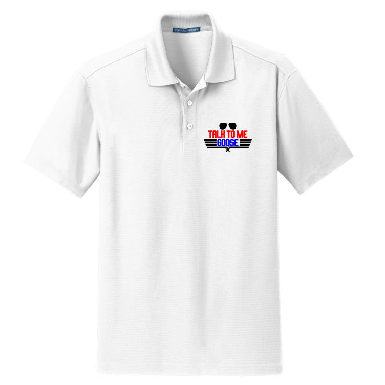 Talk To Me Goose Dry Zone Grid Polo