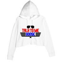 Talk To Me Goose Crop Fleece Hoodie