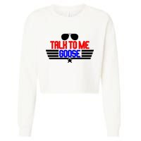 Talk To Me Goose Cropped Pullover Crew