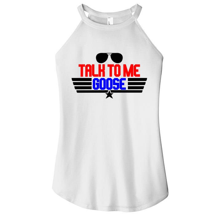 Talk To Me Goose Women's Perfect Tri Rocker Tank